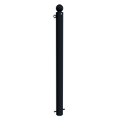 Ornamental bollard | Series 484B | � 82 mm | stationary, for casting in concretewith ground anchor, total length approx. 1300 mm | without lock | with 1 eyelet
